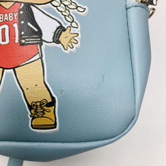 LOL BABY Mini Backpack Light Blue Girl's Bag !Baseball Girl! 7x6x3” - Picture 9 of 10